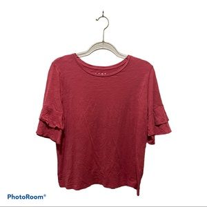Loft Fashion Red Short Sleeve Tee